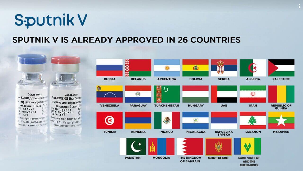۲۶ کشور به کمپین واکسیناسیون کرونا با اسپوتنیک پیوستند