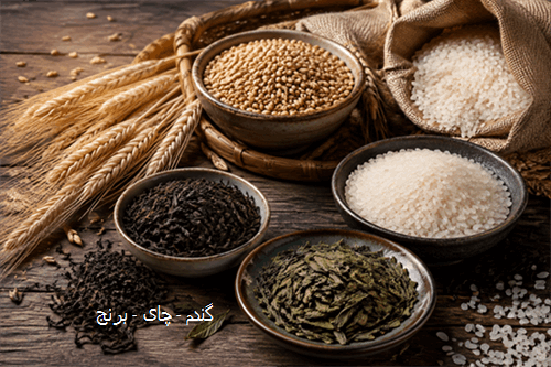 ارزی گندم، چای و برنج